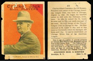 1914 Cracker Jack Charles Comiskey HOF Card