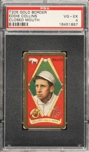 1911 T205 Eddie Collins Gold Border Card