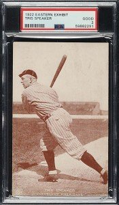 1922 Tris Speaker Eastern Exhibit Cleveland Indians Card