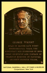George Wright Cooperstown Hall of Fame Postcard