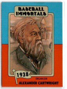 1980s SSPC Baseball Immortals Alexander Cartwright Card