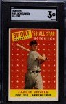 1958 Topps Jackie Jensen Red Sox All-Star Card