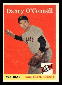 1958 Topps Danny O'Connell San Francisco Giants Card
