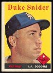 1958 Topps #88 Duke Snider Baseball Card