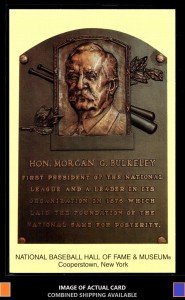 1965 Cooperstown Plaque Postcard Morgan Bulkeley