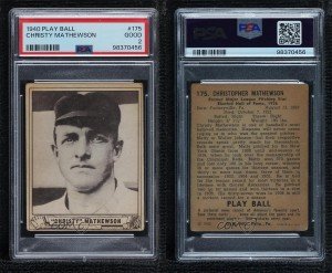 1940 Play Ball Christy Mathewson #175 PSA 2