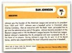 1980s SSPC Ban Johnson Baseball Card #7