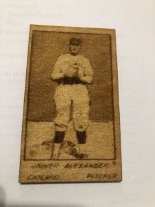 Grover Cleveland Alexander Custom Wood Baseball Card