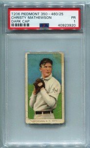 Christy Mathewson 1909 T206 Piedmont Baseball Card