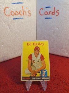 1958 Topps Ed Bailey #330 Cincinnati Redlegs Card
