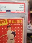 1958 Topps Sport Magazine Mickey Mantle All-Star Card