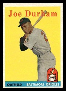 1958 Topps Joe Durham #96 Baseball Card
