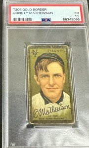 1911 T205 Piedmont Christy Mathewson Baseball Card