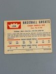1960 Fleer Sam Rice Baseball Card #34