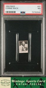 Connie Mack 1950 R423 Orange Back #67 PSA 7