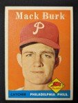1958 Topps #278 Mack Burk Phillies Card