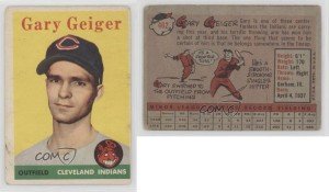 1958 Topps Gary Geiger Rookie Card #462