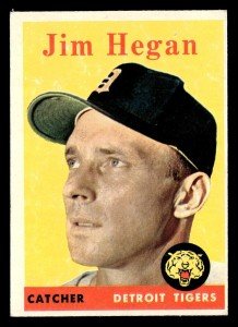 1958 Topps Jim Hegan #345 Detroit Tigers Card