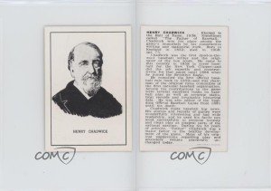 Henry Chadwick Hall of Fame Sports Card (1950-56)