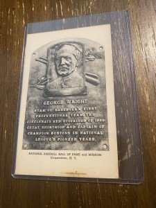 George Wright 1940s Hall of Fame Baseball Card
