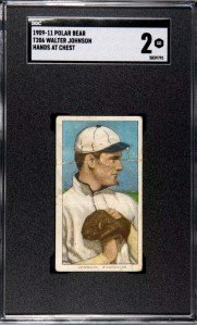 1909-11 T206 Polar Bear Walter Johnson Card