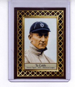 Ty Cobb 12 Detroit Tigers Batting Champion Card