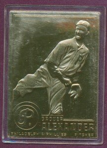 Grover Cleveland Alexander #51 22Kt Gold Card