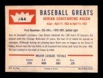1960 Fleer Cap Anson #44 Sports Card