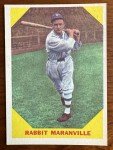 1960 Fleer Rabbit Maranville #21 Sports Card