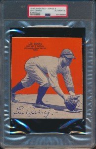 1936 Wheaties Lou Gehrig PSA A Yankees Card