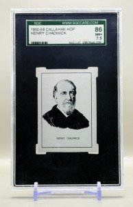 Henry Chadwick 1950-56 Callahan Hall of Fame Card