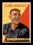1958 Topps Gump Worsley Baseball Card #39