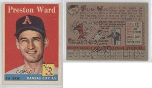 1958 Topps Preston Ward Baseball Card #450