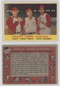 1958 Topps Young Sluggers Ed Bailey Frank Robinson