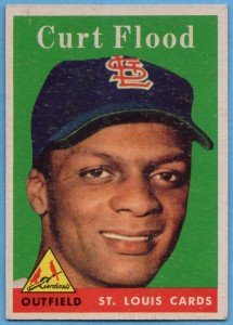 1958 Topps Curt Flood Cardinals Rookie Card