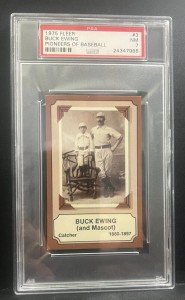 1975 Fleer Buck Ewing Baseball Card PSA 7
