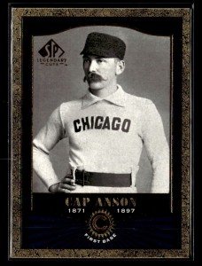 2001 SP Legendary Cuts Cap Anson Chicago Cubs Card
