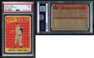 1958 Topps Sport Magazine Mickey Mantle All-Star Card