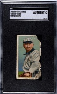 1911 T206 Sweet Caporal Cy Young Baseball Card