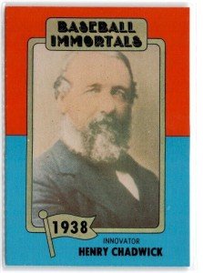 1980s SSPC Baseball Immortals Henry Chadwick #16