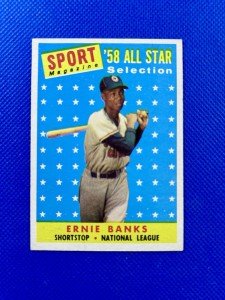 1958 Topps Ernie Banks All Star Card