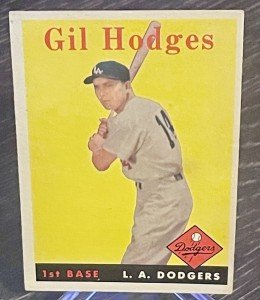 1958 Topps Gil Hodges Baseball Card #162