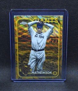 2024 Topps Gilded Christy Mathewson Gold Wave Refractor