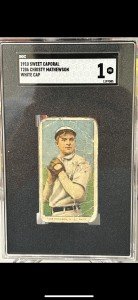 1910 Sweet Caporal T206 Christy Mathewson Card