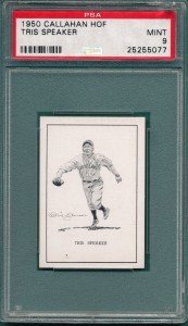 1950 Tris Speaker PSA 9 Red Sox & Indians Card