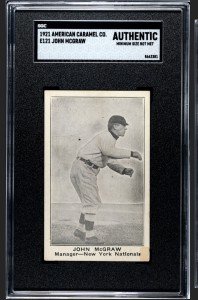 1921 E121 John McGraw NYG HOF Baseball Card