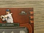 Lou Gehrig 2010 Topps Sterling Quad Uniform Card