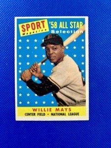 1958 Topps Willie Mays All-Star Card #486