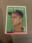 1958 Topps Lou Burdette Braves Card