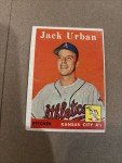 1958 Topps #367 Jack Urban KC Athletics Card